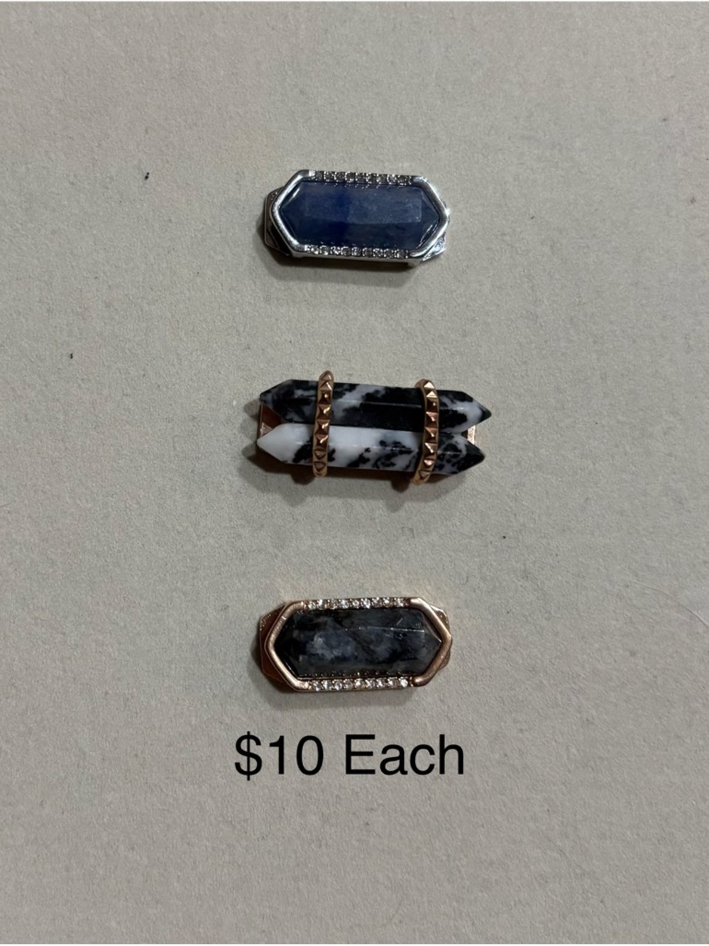 KEEP Collective Black & White Stone Bracelet Charms